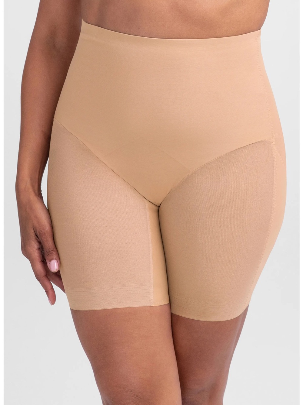 HONEYLOVE SUPERPOWER MID-WAIST SHORT in sand